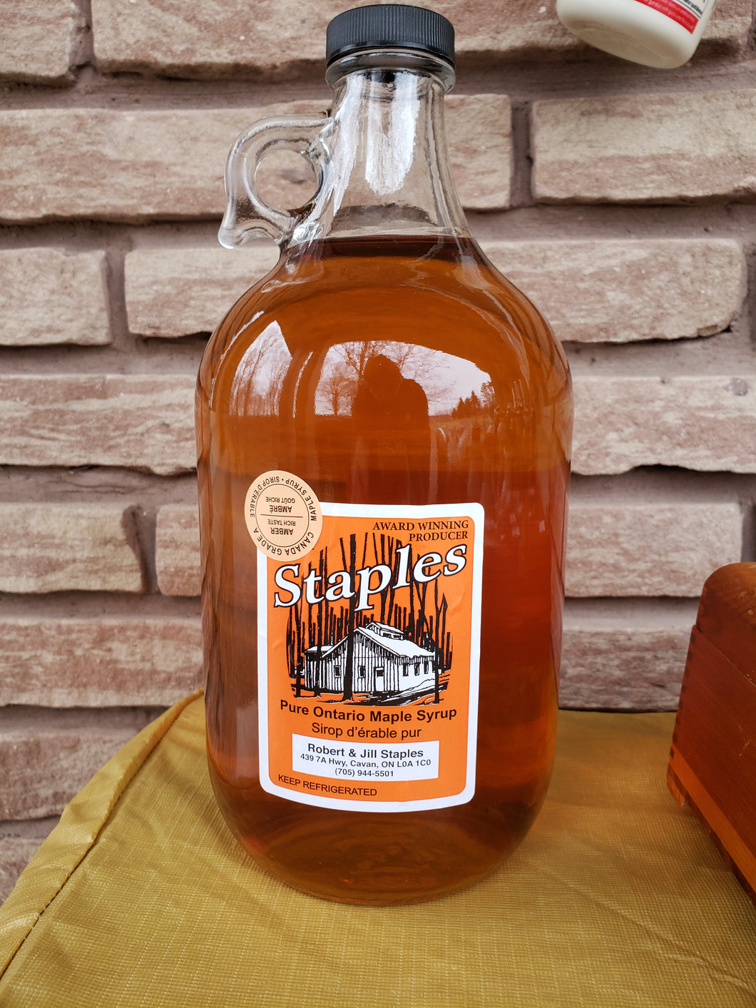 2 L Amber maple syrup Glass